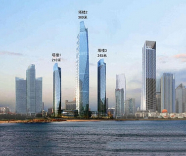 369米海天中心成青岛第一高楼刷新城市新高度