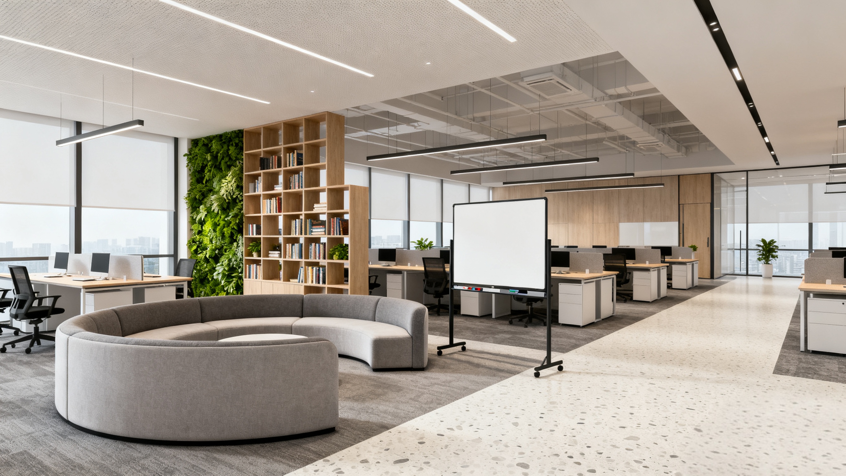 开放式办公室太吵？如何平衡“协作”与“专注”的装修设计